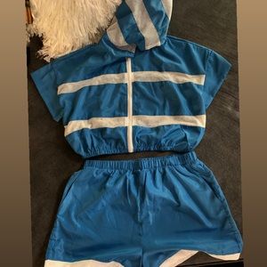Matching joggers short set